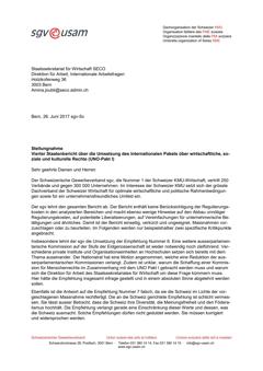  Stellungnahme Vierter Staatenbericht über die Umsetzung des Internationalen Pakets über wirtschaftliche, soziale und kulturelle Rechte (UNO-Pakt I)