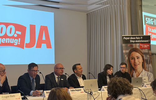  Medienkonferenz Kampagne «JA zur SRG-Initiative - 200 Franken sind genug!»