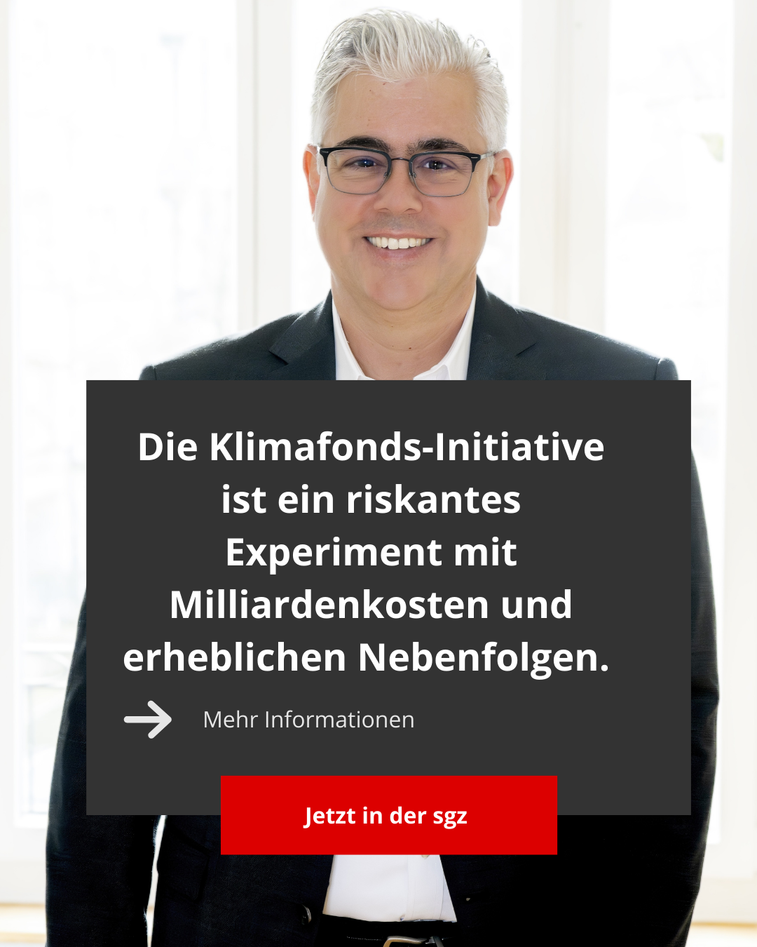 Die Klimafondsinitiative ist ein riskantes Experiment mit Milliardenkosten und erheblichen Nebenfolgen. Der sgz-Beitrag von sgv-Ressortleiter Patrick Dümmler.