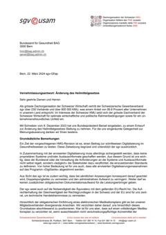  Änderung des Heilmittelgesetzes