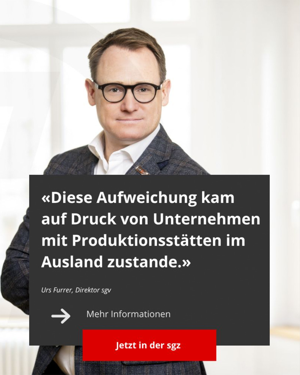 Das Eidgenössische Institut für Geistiges Eigentum hat kürzlich eine Lockerung der Swissness-Regeln für international tätige Unternehmen beschlossen. Urs Furrer, Direktor des sgv, kritisiert diesen Entscheid in seinem Kommentar in der aktuellen Gewerbezeitung deutlich.