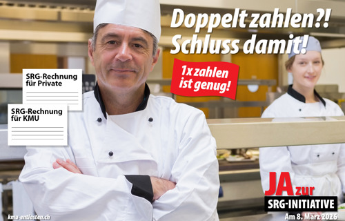  1 x zahlen ist genug! Am 08.03.2026 JA zur SRG-Initiative